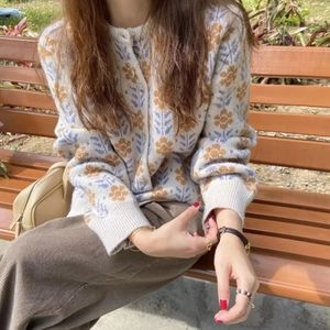 Cottagecore Floral Cardigan